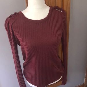 Burgundy Sweater top (3/$9!)